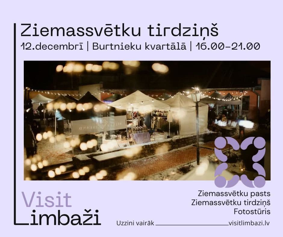 Ziemassvētku tirdziņš Burtnieku kvartālā 