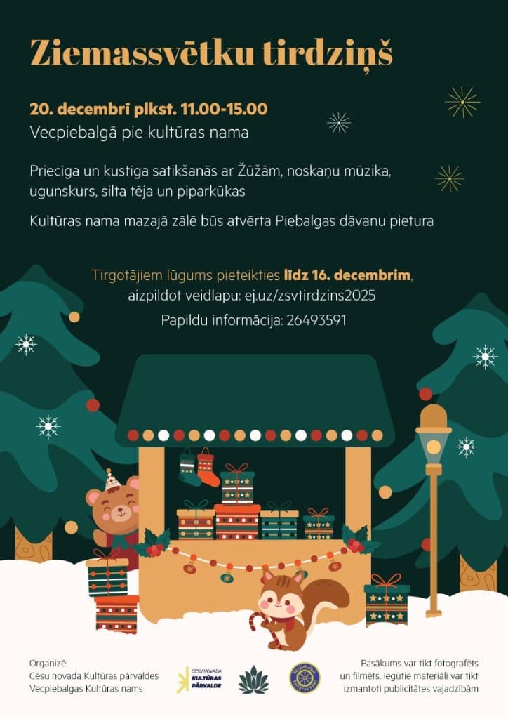 Ziemassvētku tirdziņš Vecpiebalgā