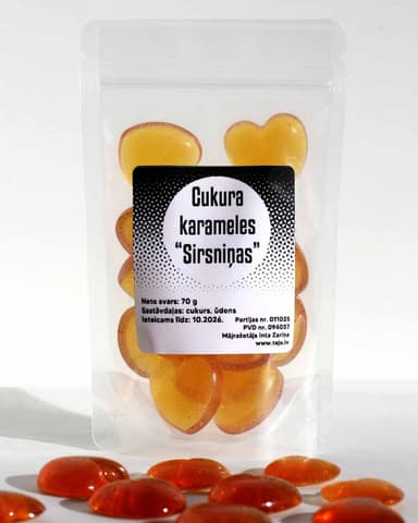 Cukura karamels "Sirsniņas" 70 g